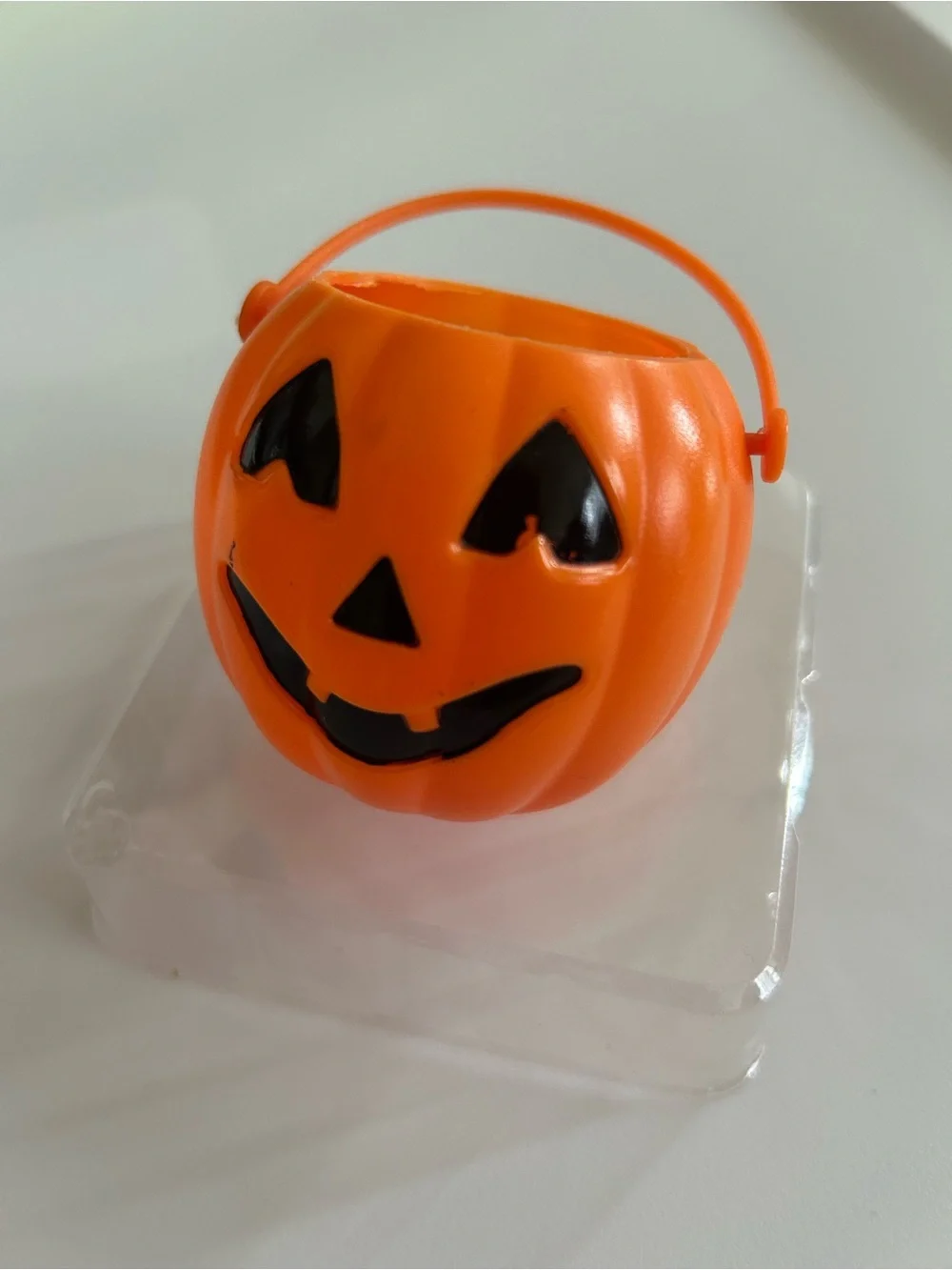 Mini Jack-O-Lantern Pumpkin Bucket for 18 inch Dolls